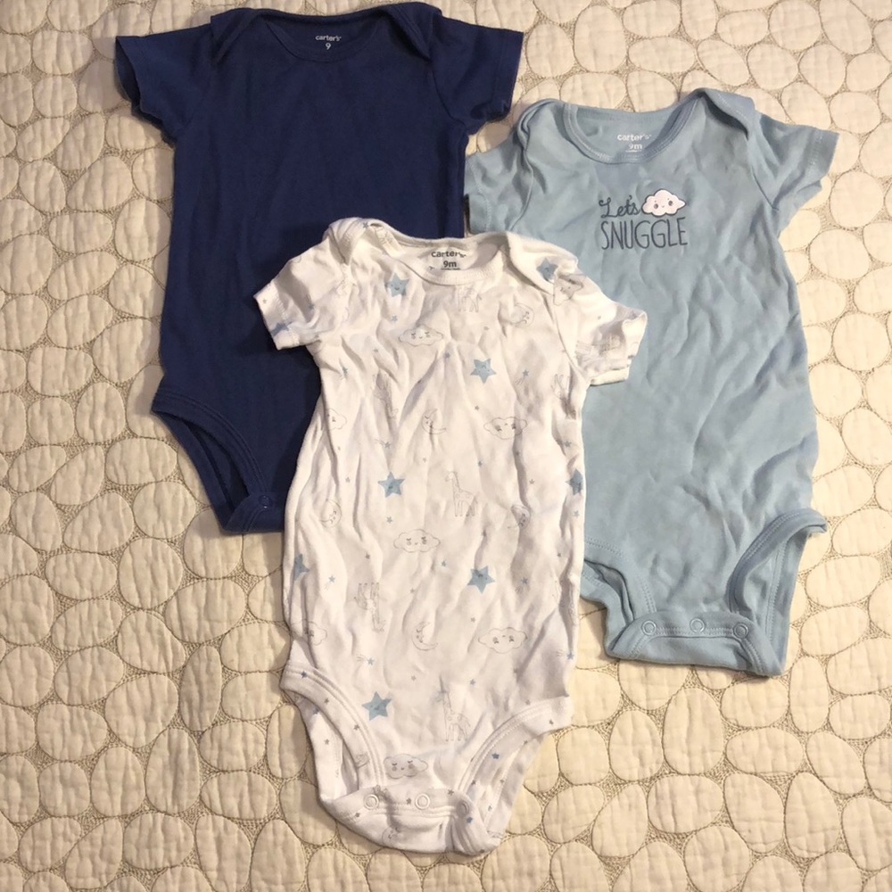 Carter’s three-piece onesie set
